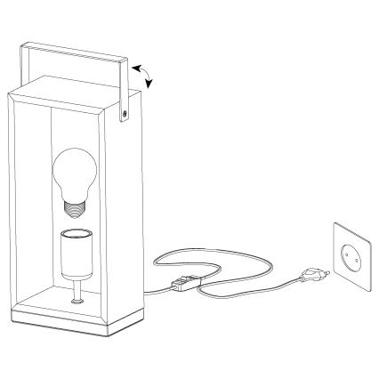 Eglo - Stolní lampa 1xE27/40W/230V