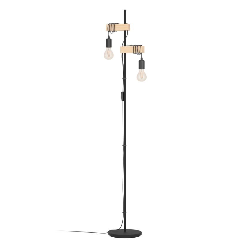 Eglo - Stojací lampa TOWNSHEND 2xE27/10W/230V - FSC certifikováno