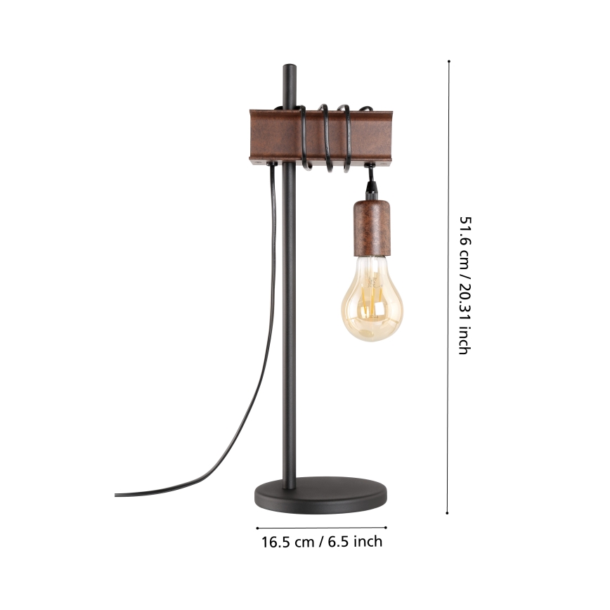 Eglo - Stolní lampa TOWNSHEND 1xE27/10W/230V
