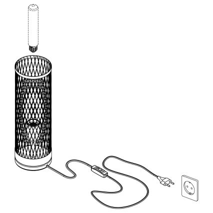 Eglo - Stolní lampa 1xE27/40W/230V