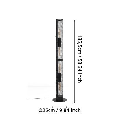 Eglo - Stojací lampa 4xE27/40W/230V