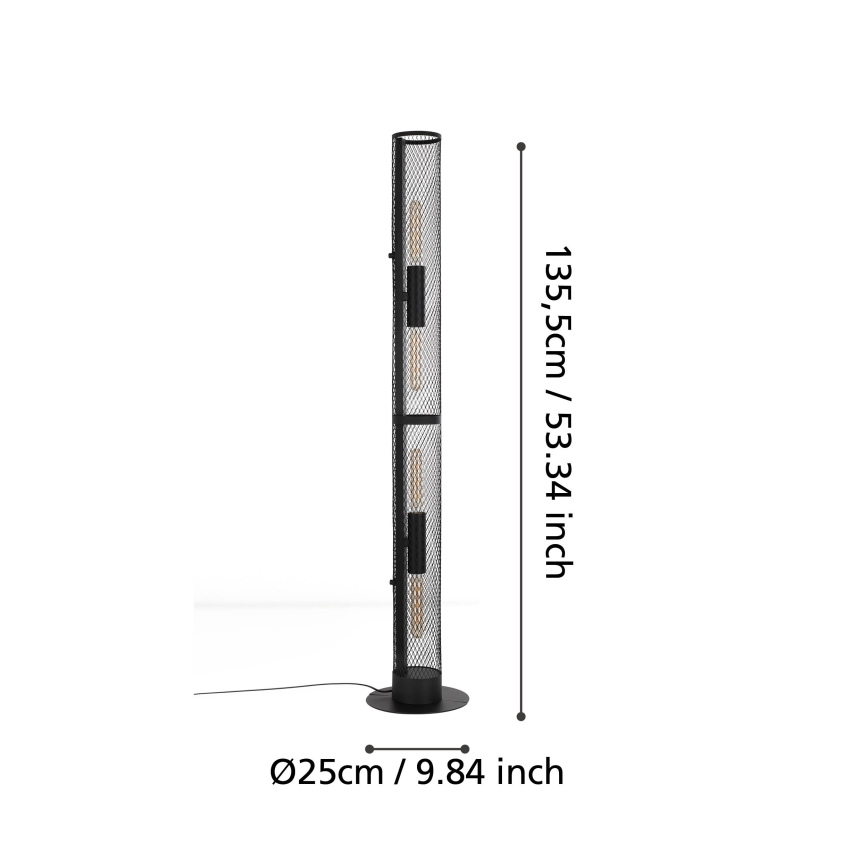 Eglo - Stojací lampa 4xE27/40W/230V