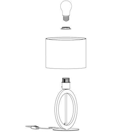 Eglo - Stolní lampa 1xE27/40W/230V