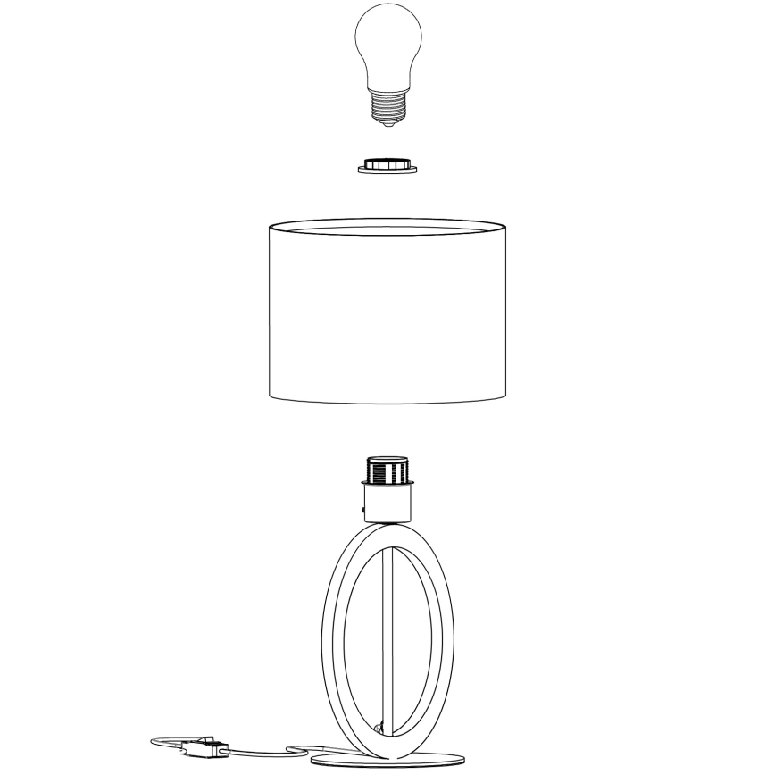 Eglo - Stolní lampa 1xE27/40W/230V