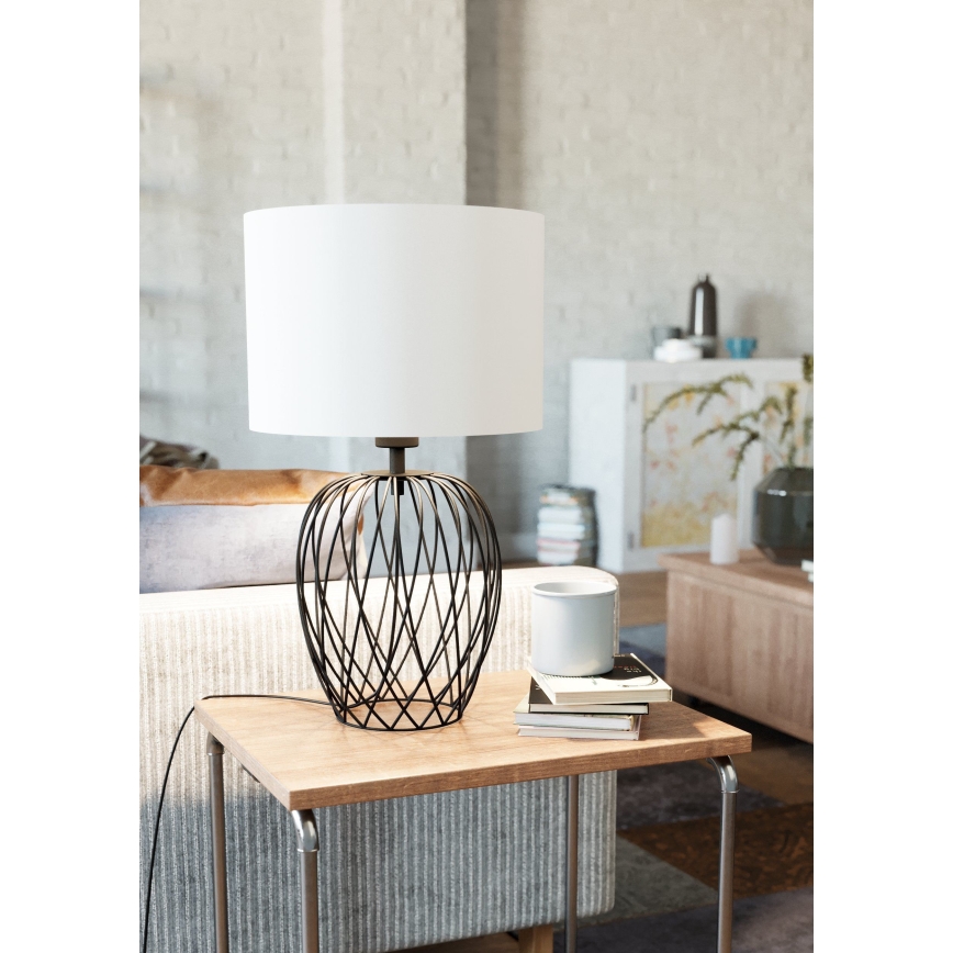 Eglo - Stolní lampa 1xE27/40W/230V bílá