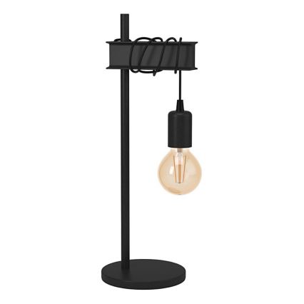 Eglo 43714 - Stolní lampa TOWNSHEND 1xE27/10W/230V černá