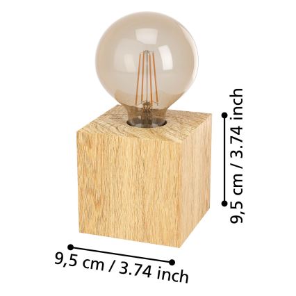 Eglo - Stolní lampa 1xE27/40W/230V béžová