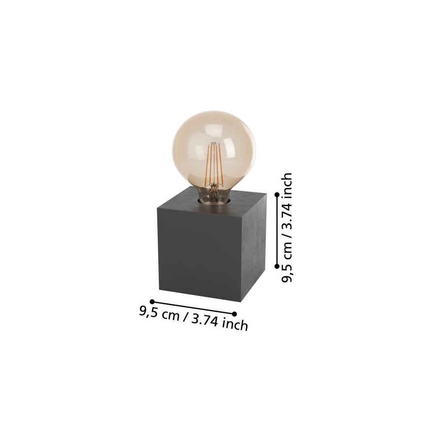 Eglo - Stolní lampa 1xE27/40W/230V antracit