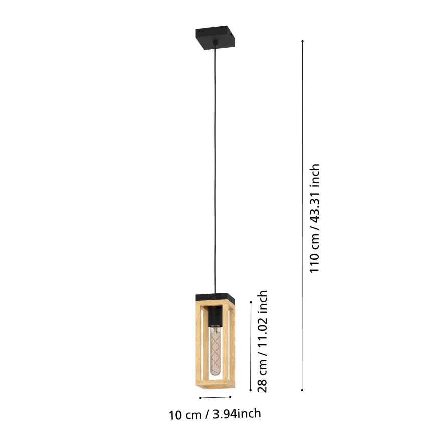 Eglo - Lustr na lanku 1xE27/40W/230V