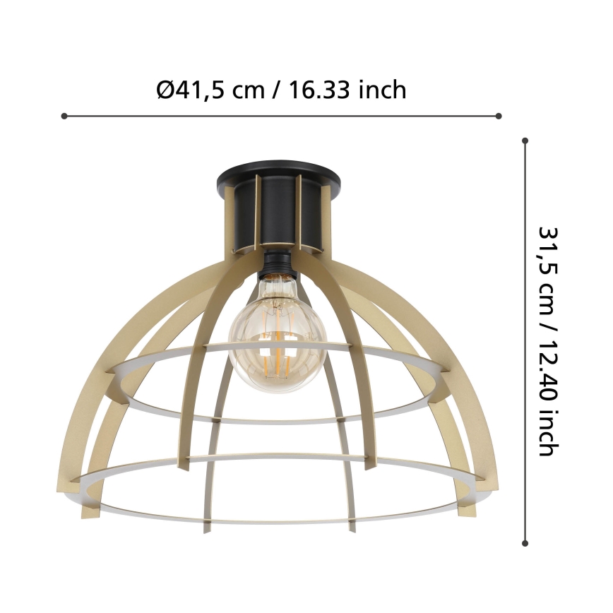 Eglo - Stropní svítidlo 1xE27/40W/230V zlatá
