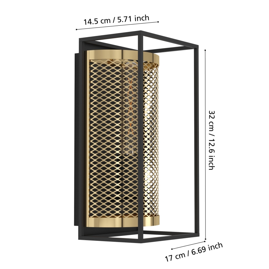 Eglo - Nástěnné svítidlo 1xE27/40W/230V