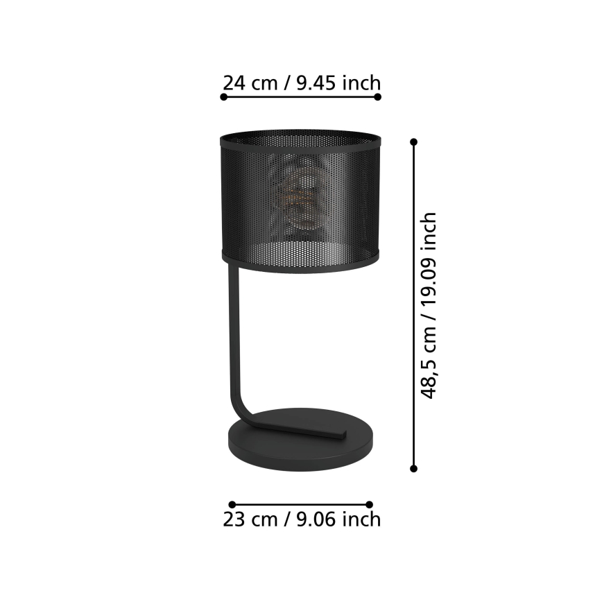Eglo 43797 - Stolní lampa MANBY 1xE27/40W/230V