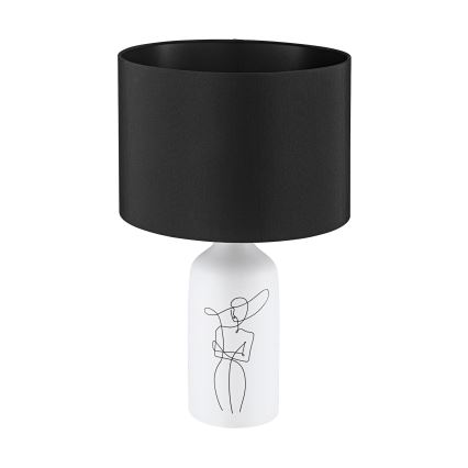 Eglo - Stolní lampa 1xE27/40W/230V černá/bílá