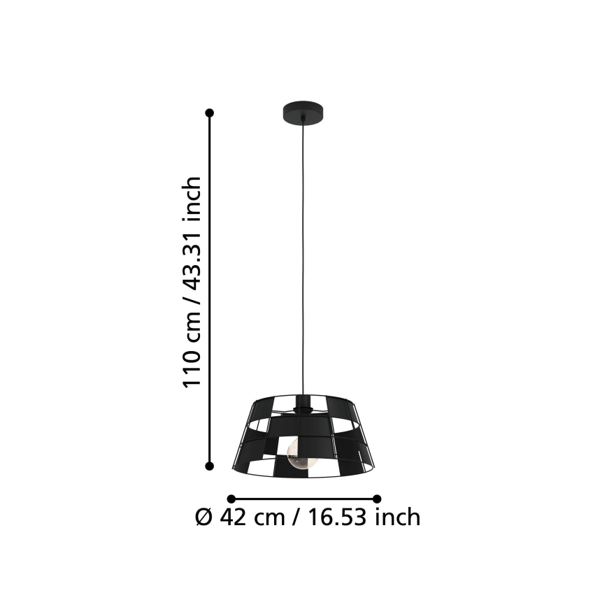 Eglo - Lustr na lanku 1xE27/40W/230V