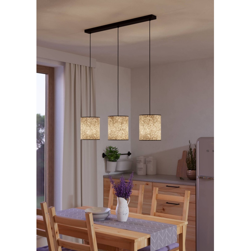 Eglo - Lustr na lanku 3xE27/25W/230V