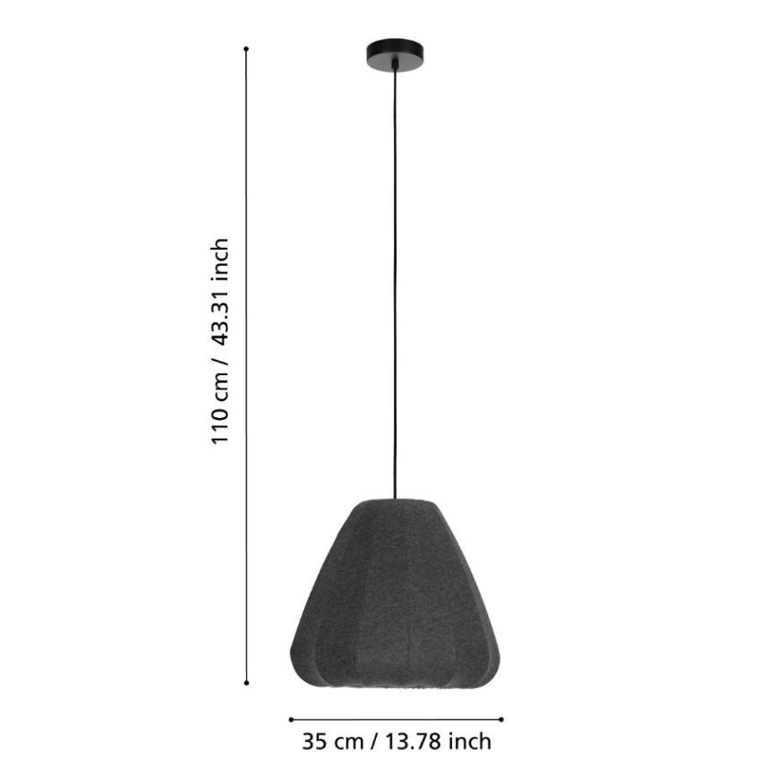Eglo - Lustr na lanku 1xE27/40W/230V pr. 35 cm
