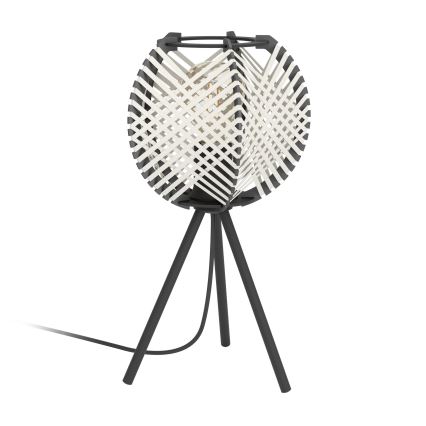 Eglo - Stolní lampa 1xE27/40W/230V bílá/černá