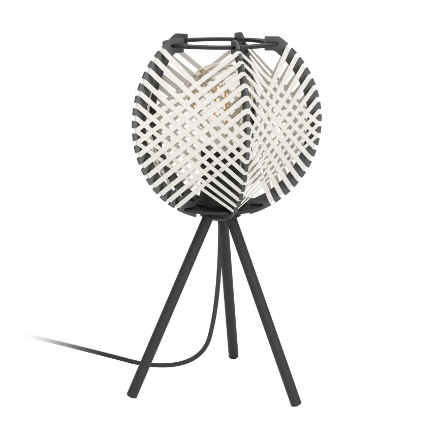 Eglo - Stolní lampa 1xE27/40W/230V bílá/černá