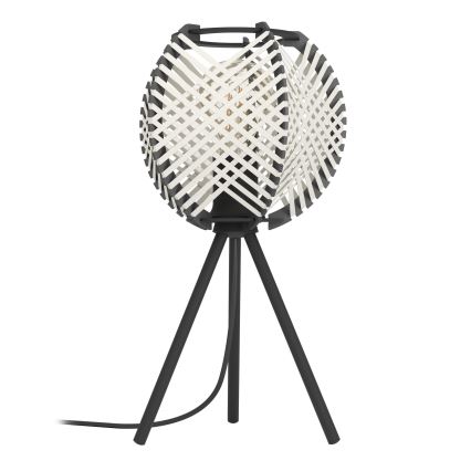 Eglo - Stolní lampa 1xE27/40W/230V bílá/černá