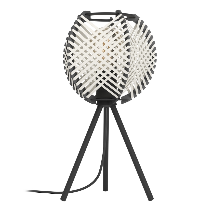 Eglo - Stolní lampa 1xE27/40W/230V bílá/černá