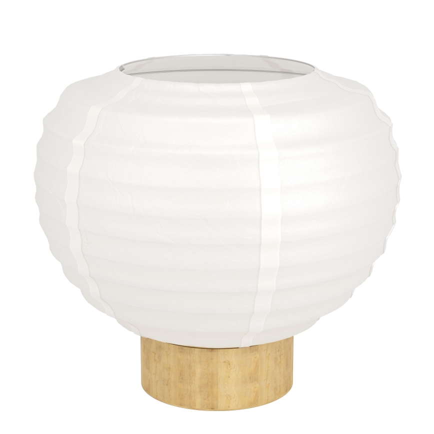 Eglo - Stolní lampa 1xE27/40W/230V bílá/béžová