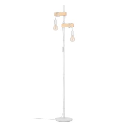Eglo 44083 - Stojací lampa TOWNSHEND 2xE27/10W/230V bílá