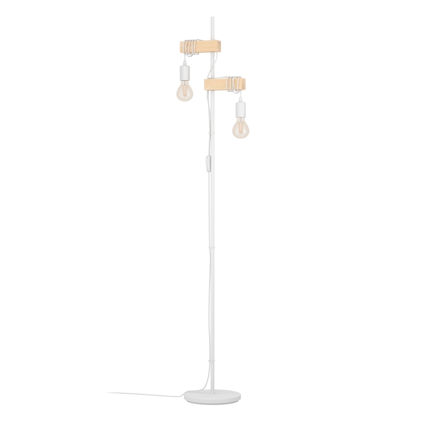 Eglo 44083 - Stojací lampa TOWNSHEND 2xE27/10W/230V bílá