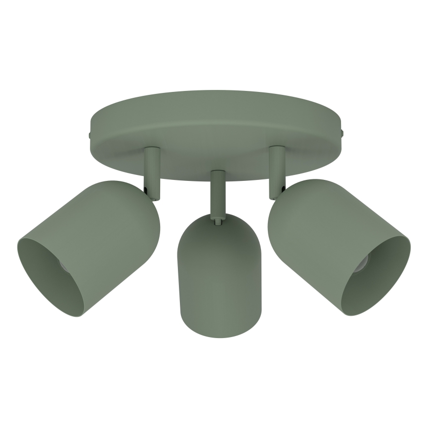 Eglo - Bodové svítidlo 3xE14/40W/230V pr. 25 cm zelená