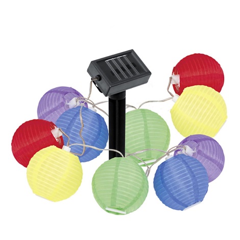EGLO 47339 - Solární zahradní svítidlo balónky 10xLED/0,075W IP44