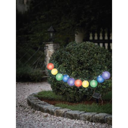 EGLO 47339 - Solární zahradní svítidlo balónky 10xLED/0,075W