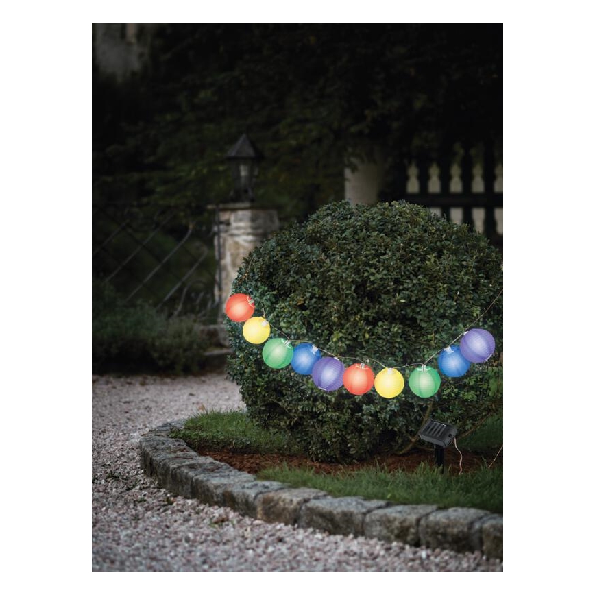 EGLO 47339 - Solární zahradní svítidlo balónky 10xLED/0,075W