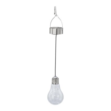 Eglo 48514 - LED Solární závěsné svítidlo se senzorem LED/0,06W/1,2V 150mAh IP44 lesklý chrom