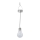 Eglo 48514 - LED Solární závěsné svítidlo se senzorem LED/0,06W/1,2V 150mAh IP44 lesklý chrom