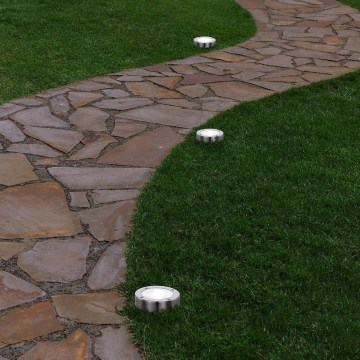 Eglo 48777 - LED Solární svítidlo se senzorem LED/0,07W/1,2V 200 mAh matný chrom