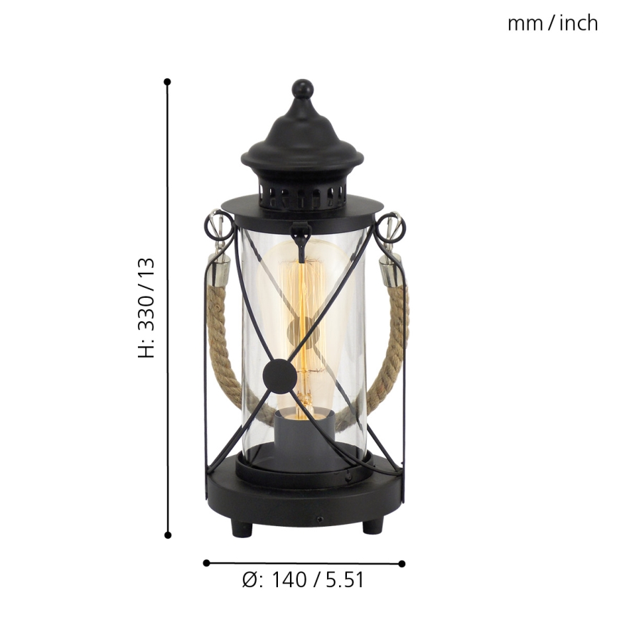 Eglo - Stolní lampa 1xE27/60W/230V