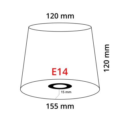 Eglo 49404 - Stínidlo VINTAGE  černá skládané pr.155