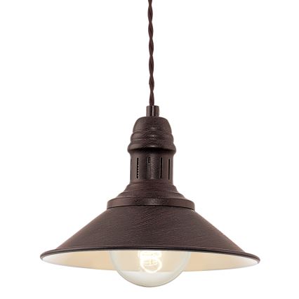 Eglo 49455 - Lustr na lanku STOCKBURY 1xE27/60W/230V pr. 21 cm