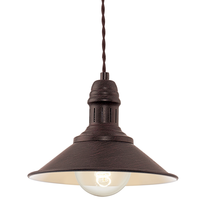 Eglo 49455 - Lustr na lanku STOCKBURY 1xE27/60W/230V pr. 21 cm