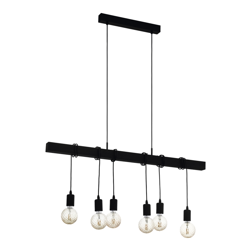Eglo - Závěsné svítidlo TOWNSHEND 6xE27/60W/230V
