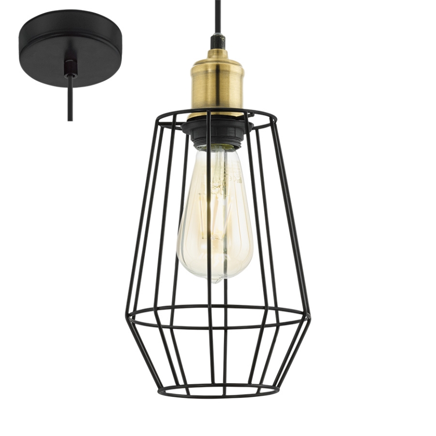 Eglo 49791 - Závěsné svítidlo DENHAM 1xE27/60W