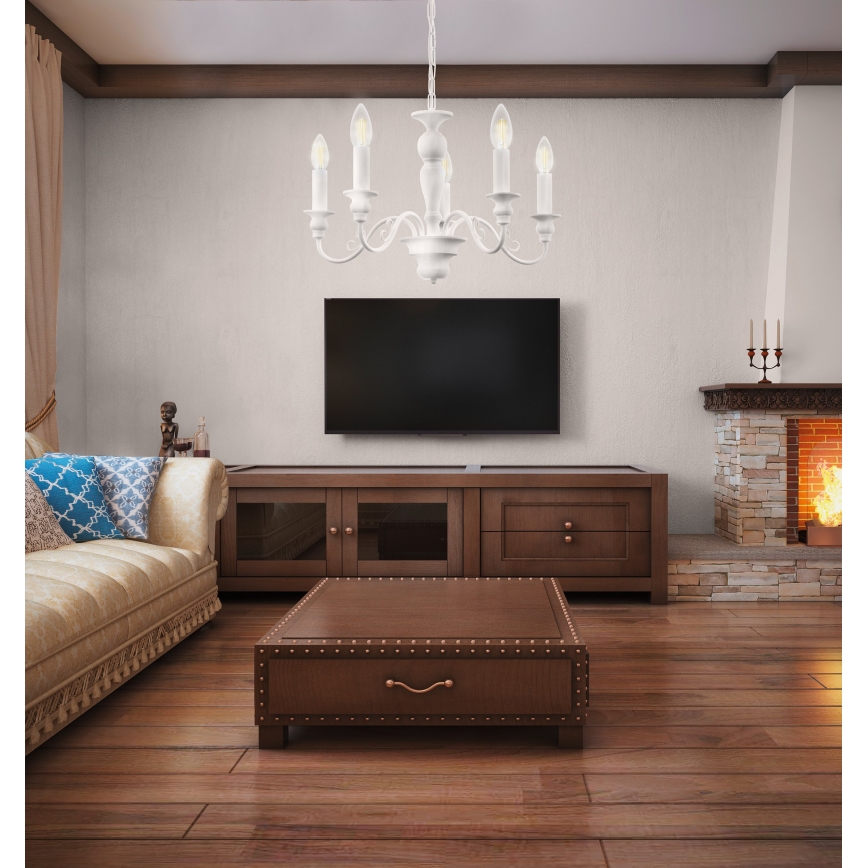 Eglo 49851 - Lustr CAPOSILE 5xE14/40W/230V