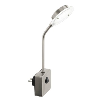 Eglo 54649 - LED Svítidlo do zásuvky LED/4,5W/230V 3000K matný chrom