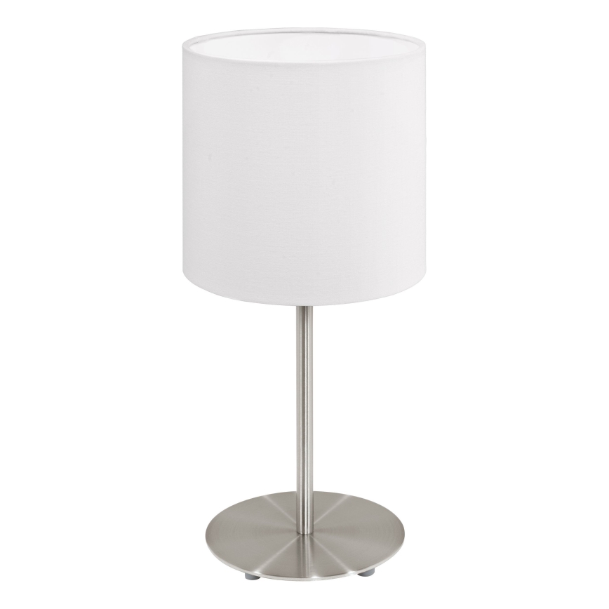 Eglo 54744 - Stolní lampa ANADIA 1xE14/40W/230V bílá/matný chrom