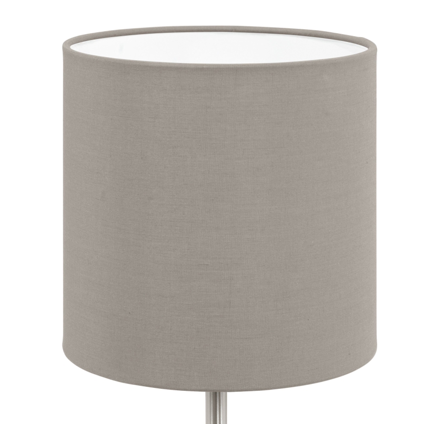 Eglo 54745 - Stolní lampa ANADIA 1xE14/40W/230V taupe/matný chrom