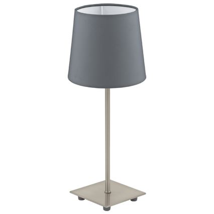 Eglo 54906 - LED Stolní lampa 1xE14/6W/230V šedá/matný chrom