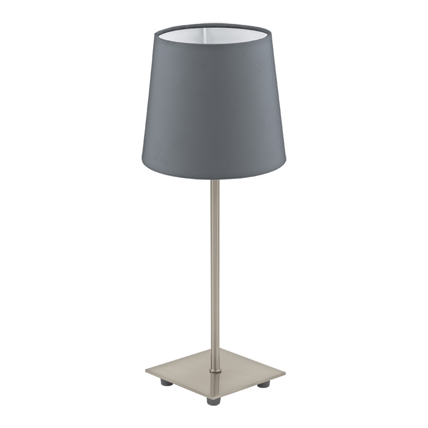 Eglo 54906 - LED Stolní lampa 1xE14/6W/230V šedá/matný chrom