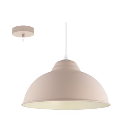 Eglo 54964 - Lustr na lanku TRURO-P 1xE27/60W/230V růžová