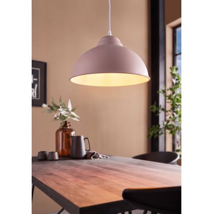 Eglo 54964 - Lustr na lanku TRURO-P 1xE27/60W/230V růžová