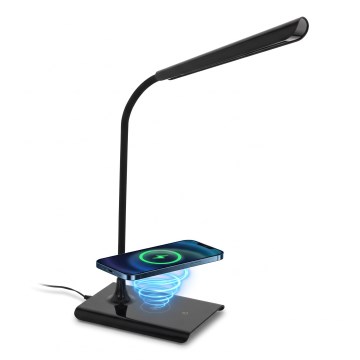 Eglo 55122 - LED Stmívatelná stolní lampa s bezdrátovým nabíjením LED/5,5W/230V černá