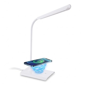 Eglo 55123 - LED Stmívatelná stolní lampa s bezdrátovým nabíjením LED/5,5W/230V bílá